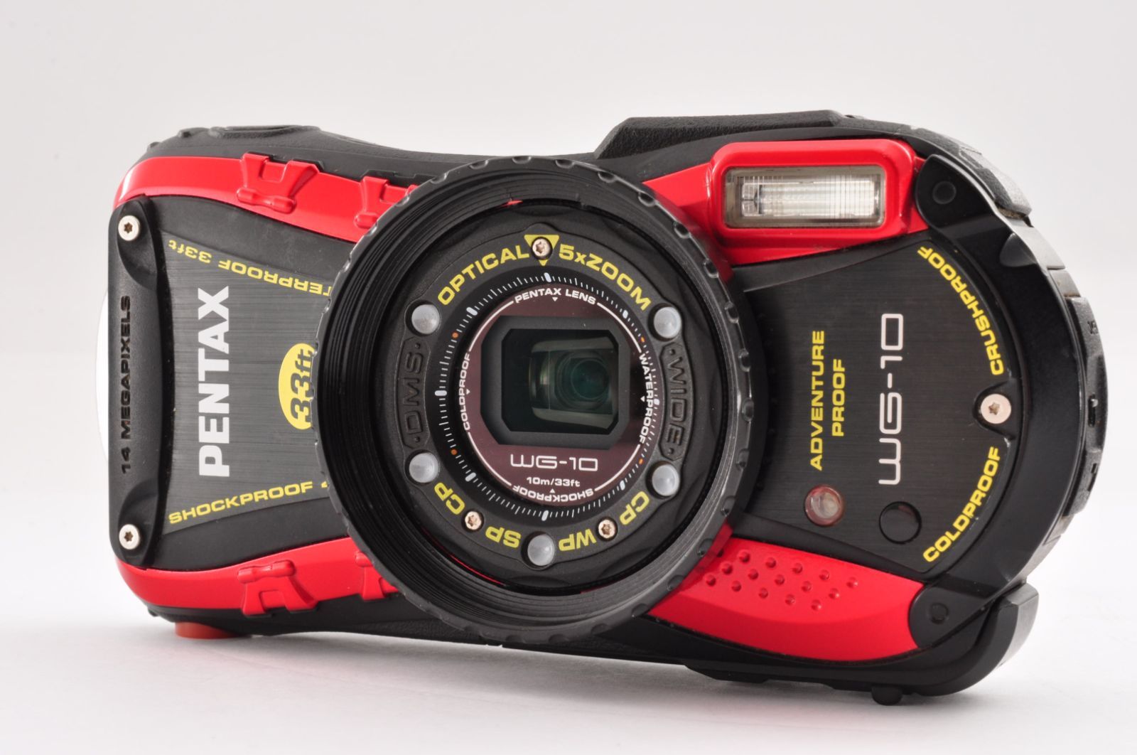 PENTAX WG-10 DIGITAL Camera Red デジカメ デジタルカメラ ペンタックス