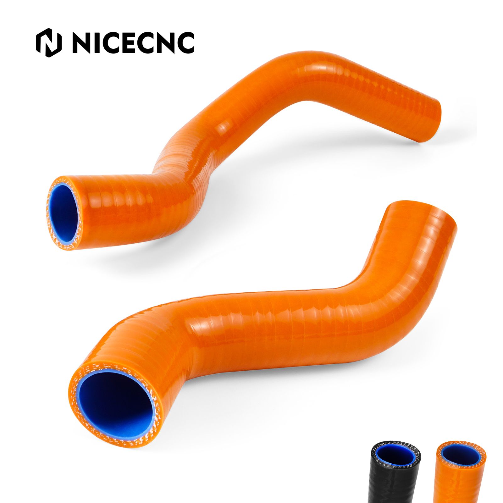 NICECNC KTM 790 890アドベンチャーR ラリー 2019〜2025 ハスクバーナ ノルデン901 エクスペディション 2022〜2025対応 シリコンラジエーターホースキット