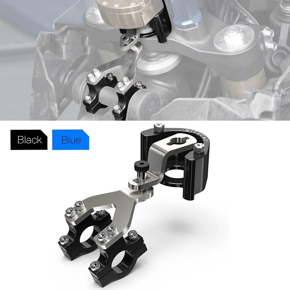 NICECNC ヤマハ Tenere700 XTZ700 2019〜2024対応 ステアリングダンパーブラケット ラリーエディション2020〜2024 ワールドレイド2022