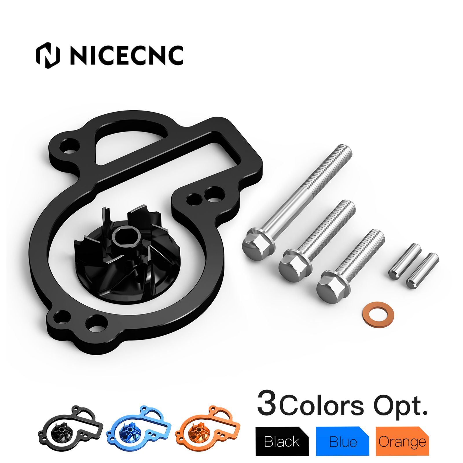NICECNC KTM ハスクバーナ Gas Gas 450 500 特大ウォーターポンプインペラクーラーキット 2016〜2024対応
