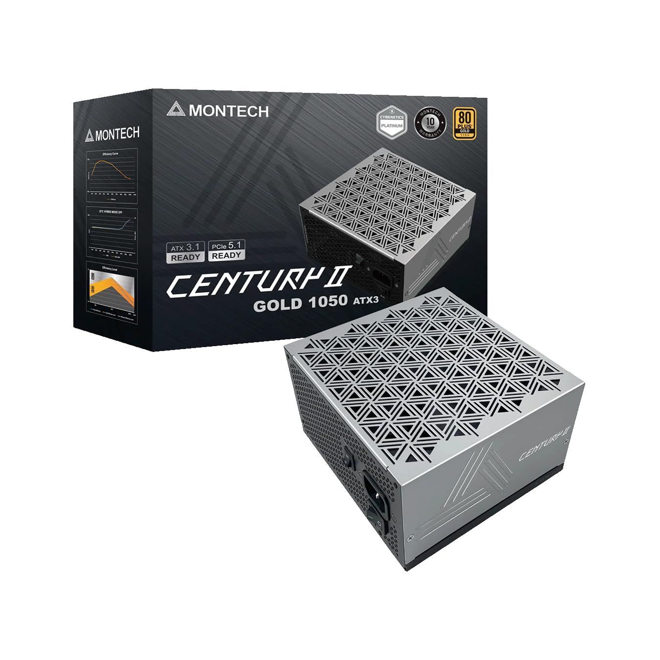 【即日発送】1050W PC電源 II ATX 80 CENTURY PLUS GOLD MONTECH フルモジュラー