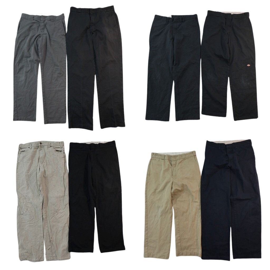 古着卸 まとめ売り ディッキーズ パンツ 8枚セット ( メンズ 34 ) ハンマーループ ペインター 874 ブラック ダブルニー 中古 古着 NF9757