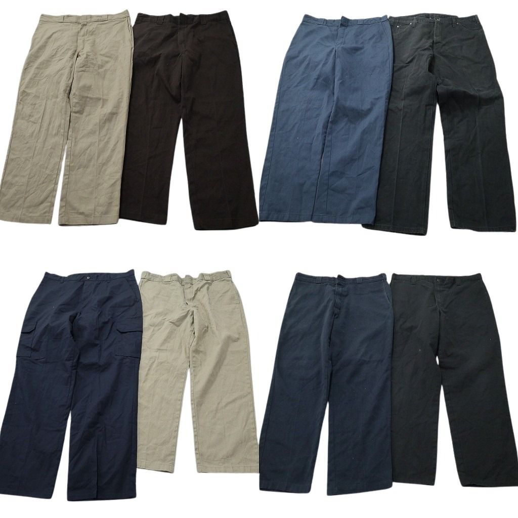 古着卸 まとめ売り ディッキーズ パンツ 8枚セット ( メンズ 38 ) カーゴ ダック地 ペインター 874 ブラック 中古 古着 NF9823 14,508円