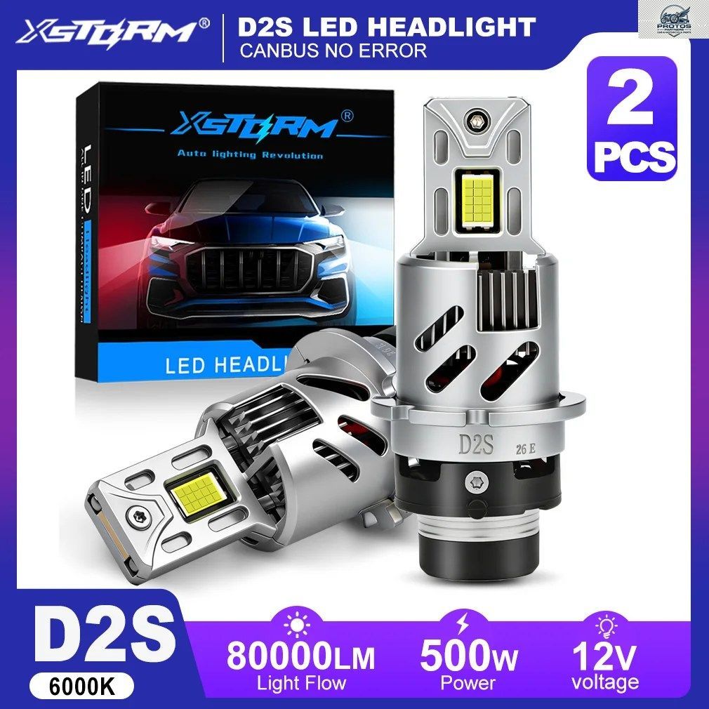 D2S D4S LEDヘッドライトバルブ 5000W 80000LM D1S D3S LEDライト 車用ヘッドライト CANBUS ダブル銅管 車用ライト 7,568円