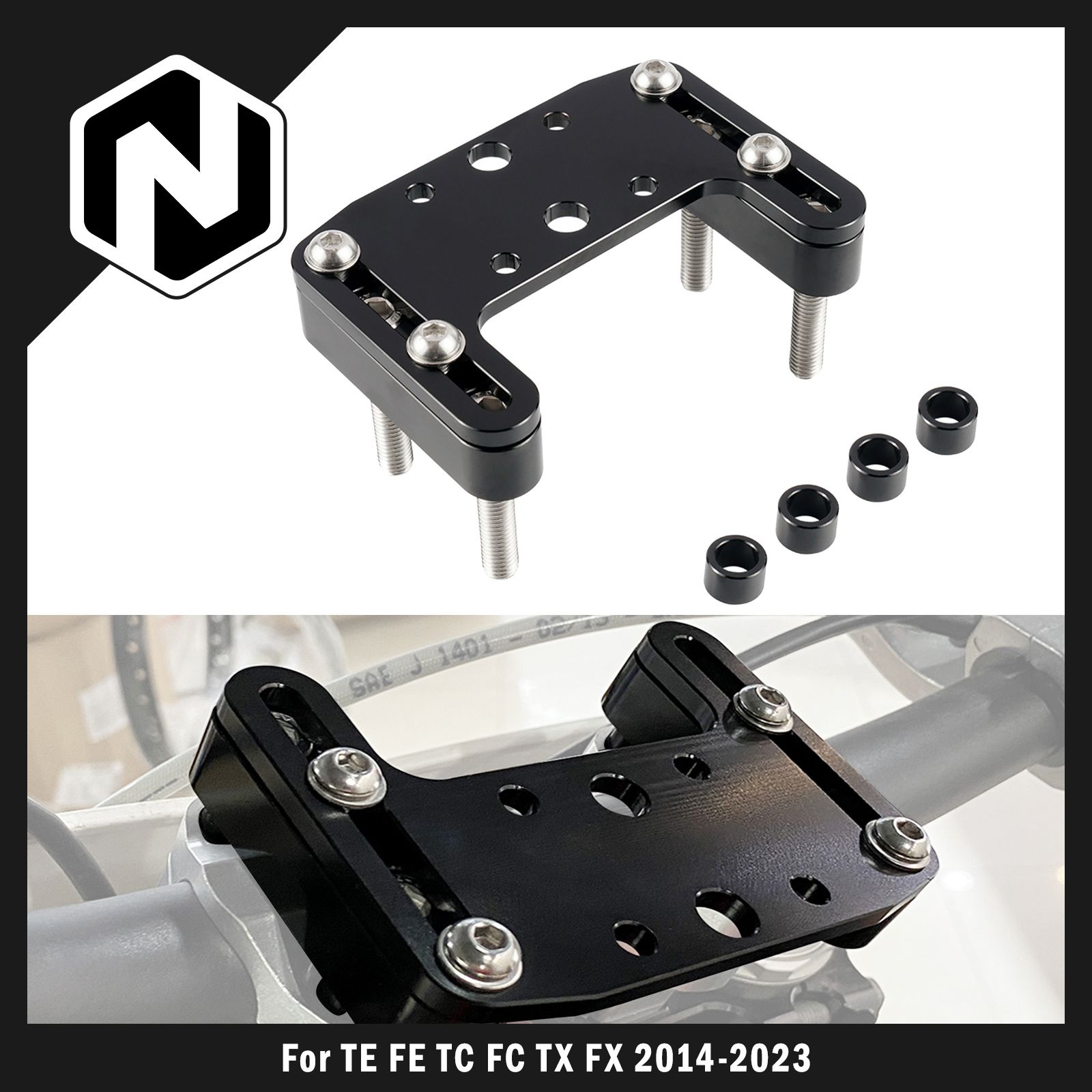NICECNC ハスクバーナTE300 TE250 FE250 FE350 FE450 2014〜2023 ベータRR300 2015〜2023対応 ナビゲーションブラケット スマートフォンGPSマウント