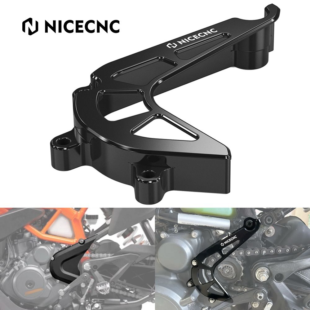 NICECNC KTM 390デューク 2017〜2023 390アドベンチャー 2020〜2024対応 スプロケットチェーンガードカバー チェーンプロテクター