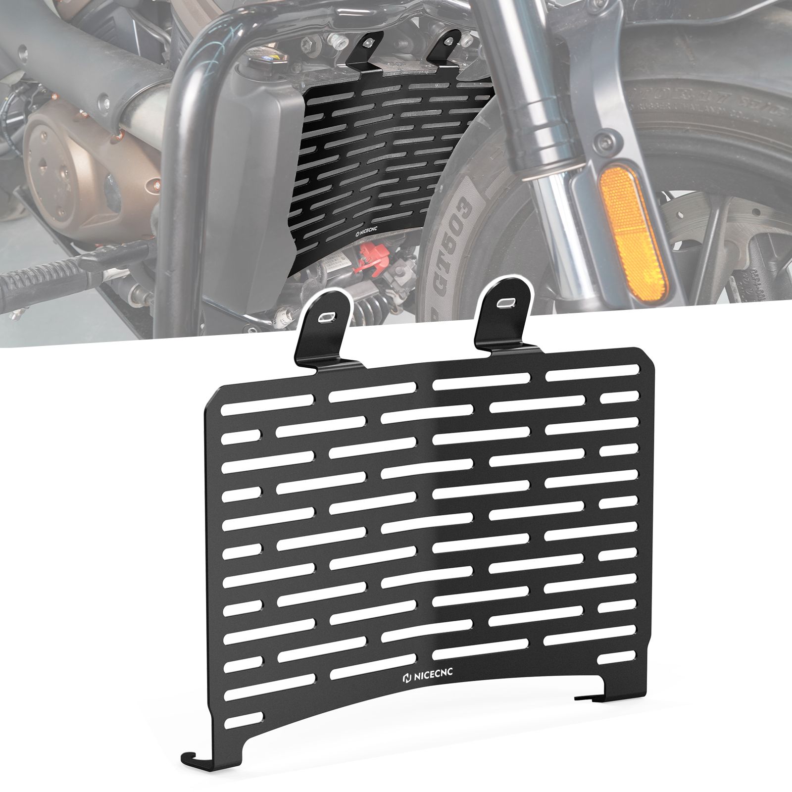 NICECNC ハーレー スポーツスターS RH1250S 2021〜2024対応 ラジエタープロテクターグリルガードカバー アルミ製