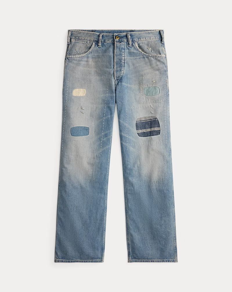RRL 26ss リペアード Earlston カーペンター ジーンズ W33 ダブルアールエル 2026SS リペア加工 ユーズド加工 デニムペインターパンツ