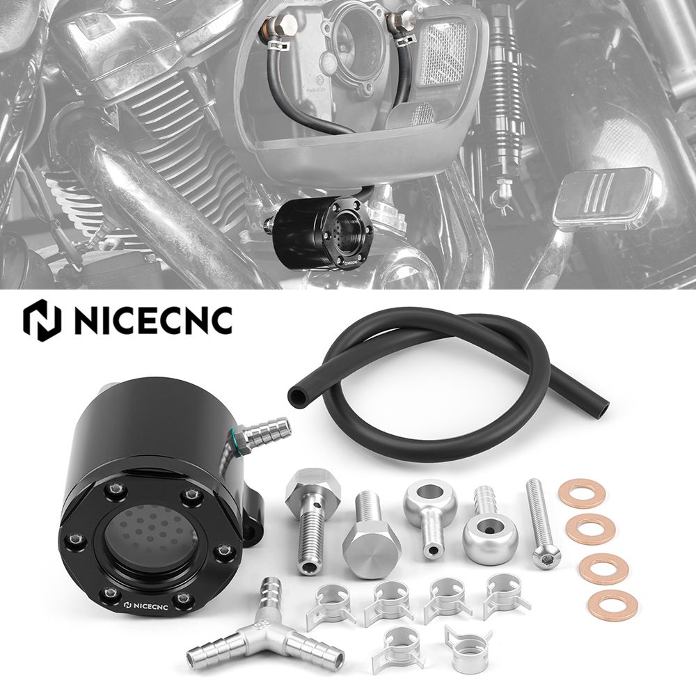 NICECNC ハーレー ソフテイル ツーリング ストリートグライド ロードグライド CVO ロードキング エレクトラグライド 2018〜2023対応 外部ブリーザーキット 17,842円