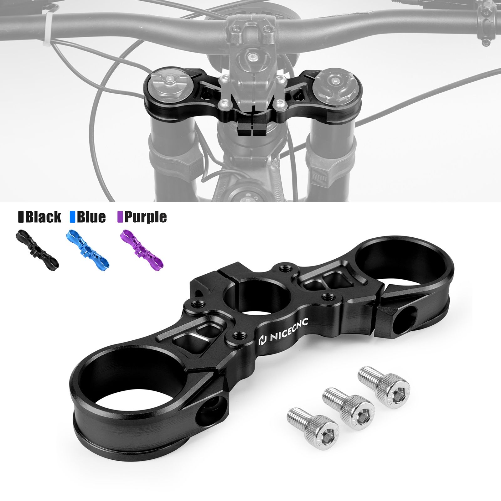 NICECNC Surron Light Bee X S対応 アッパートリプルクランプ トップリンクプレートブラケット アルミ7075 電動ダートバイク用 12,509円