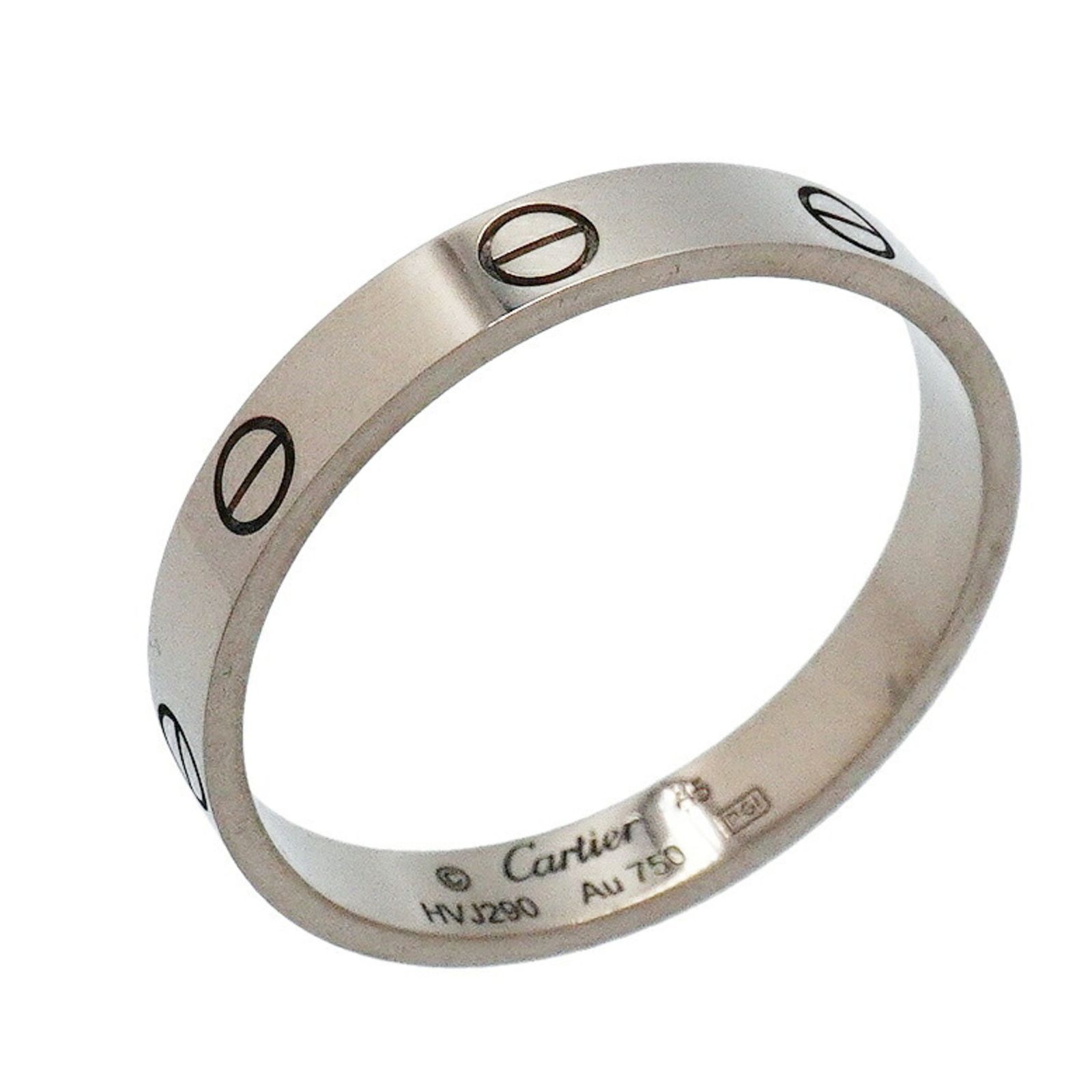 カルティエ(Cartier) カルティエ リング ミニラブ 18KWG ホワイトゴールド ＃65メンズ