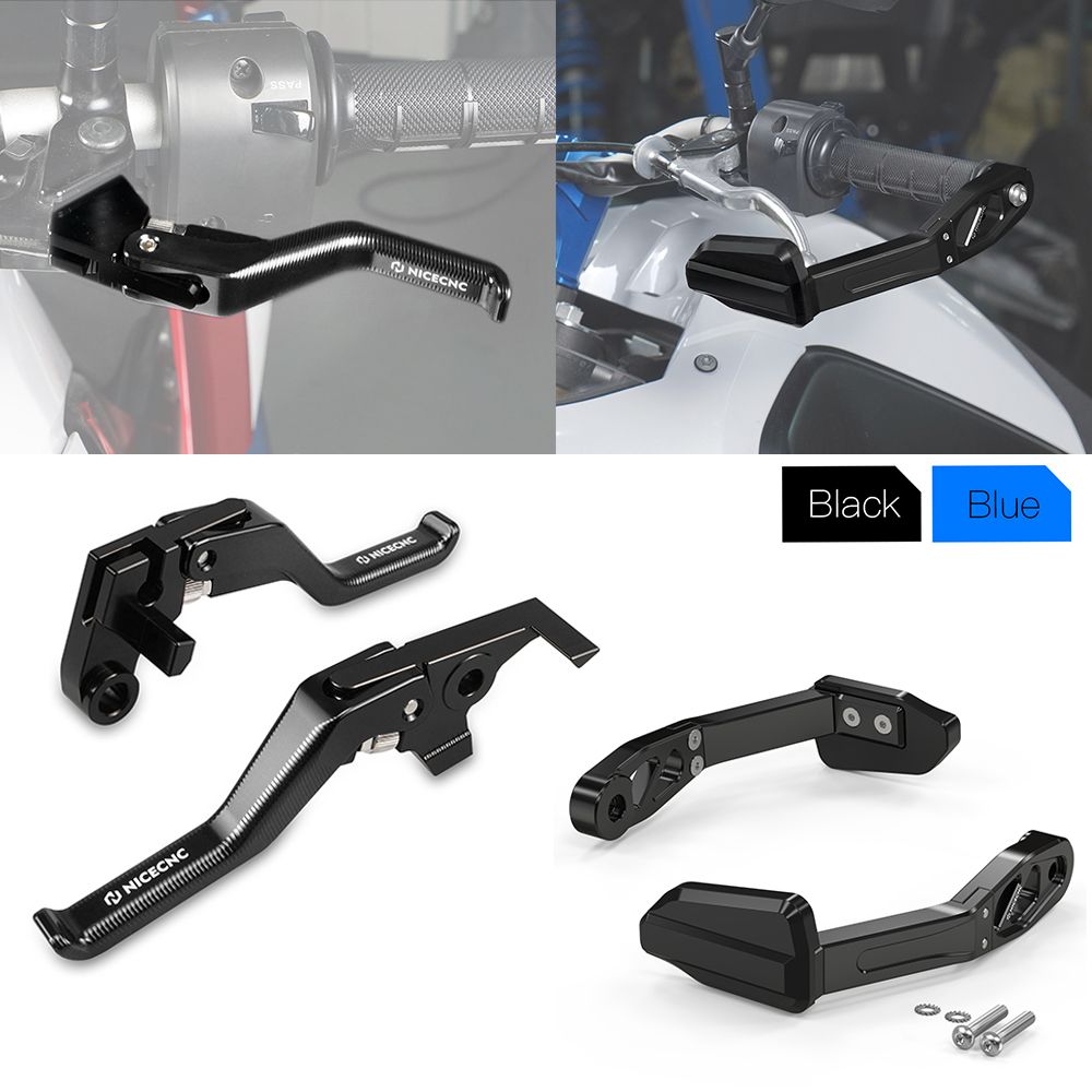 NICECNC ヤマハ Tenere700 T700 2019〜2024対応 ショートブレーキクラッチレバー ハンドレバーガード