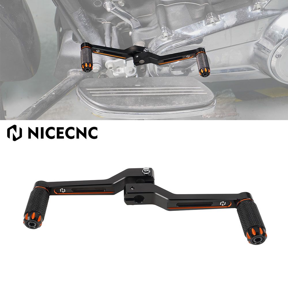 NICECNC ハーレー ロードグライド ストリートグライド スペシャルロードキング エレクトラグライド トライグライド ファットボーイ114 デラックス対応 ショートシフターレバー
