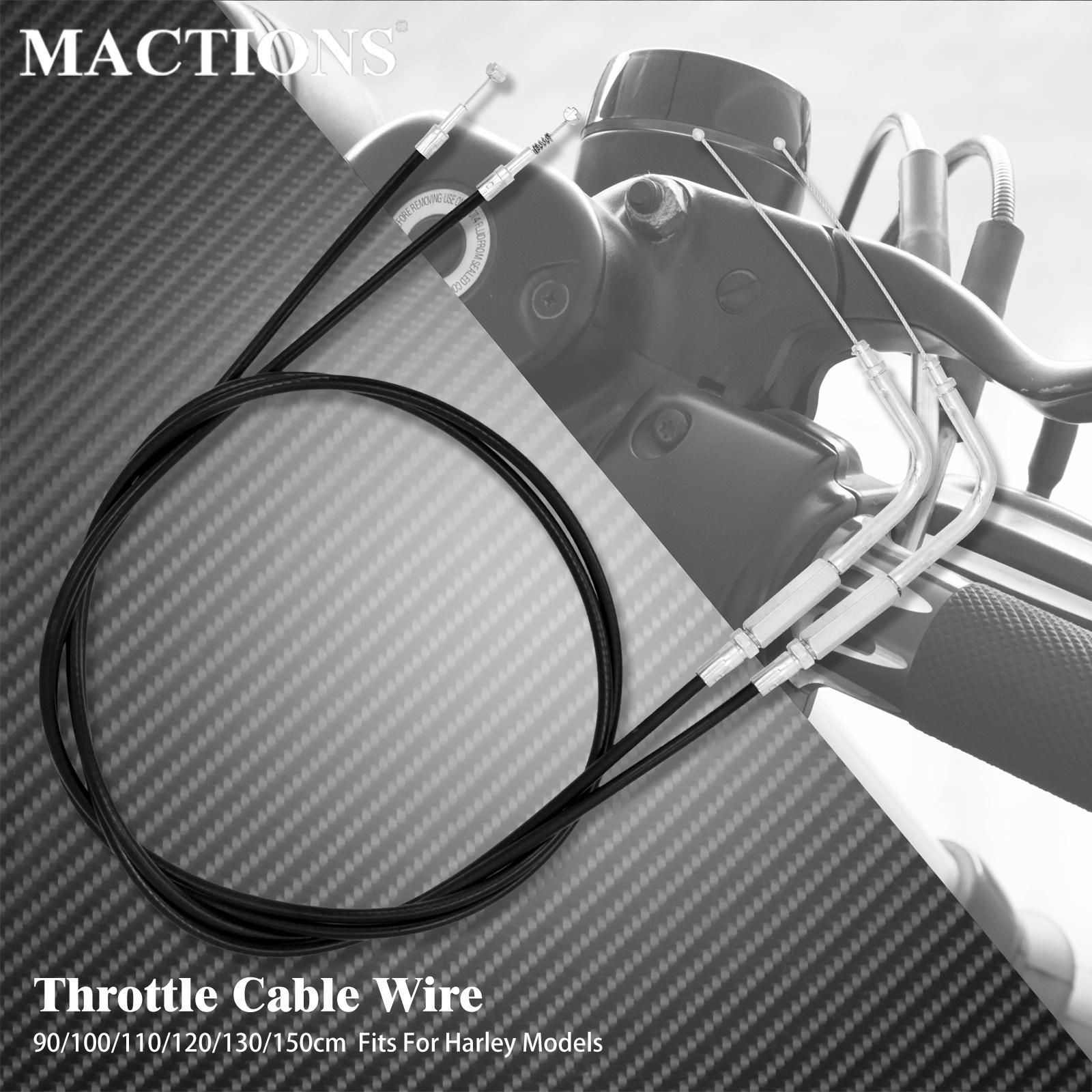 ハーレー スポーツスターIron XL883 XL1200 ダイナ ソフテイル ファットボーイ ヘリテイジ ロードキング対応 スロットルケーブルワイヤー 900〜1500mm 6,038円