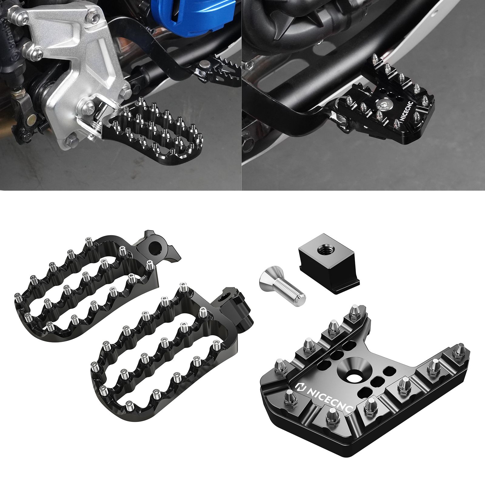 NICECNC ヤマハ Tenere700 XTZ700 2019〜2024対応 フットペグ ブレーキペダルエクステンダー Rally Edition対応 17,543円