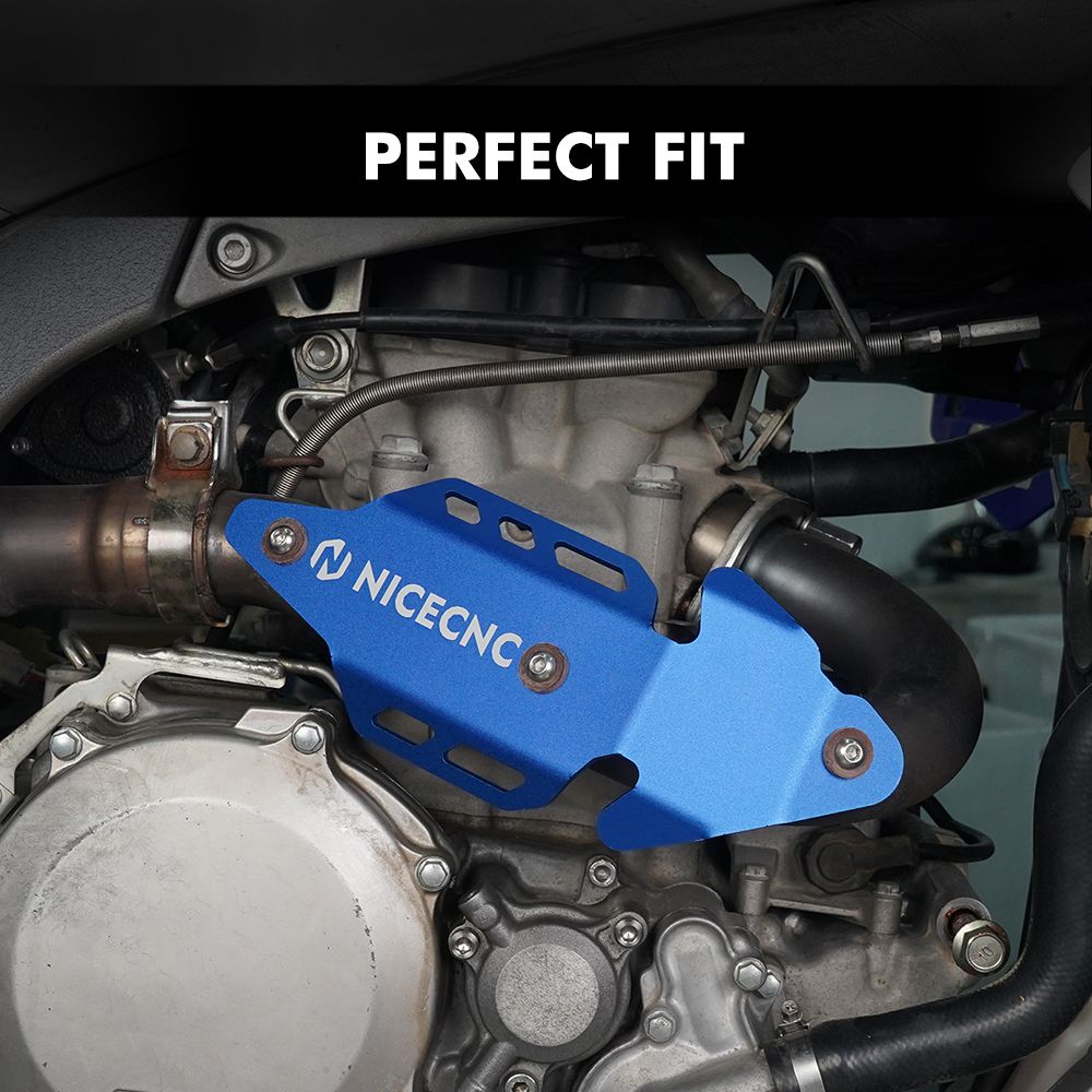 NICECNC ヤマハ YFZ450R 2009〜2022対応 6061-T6アルミ合金 排気ミッドパイプ熱シールドプロテクターガード