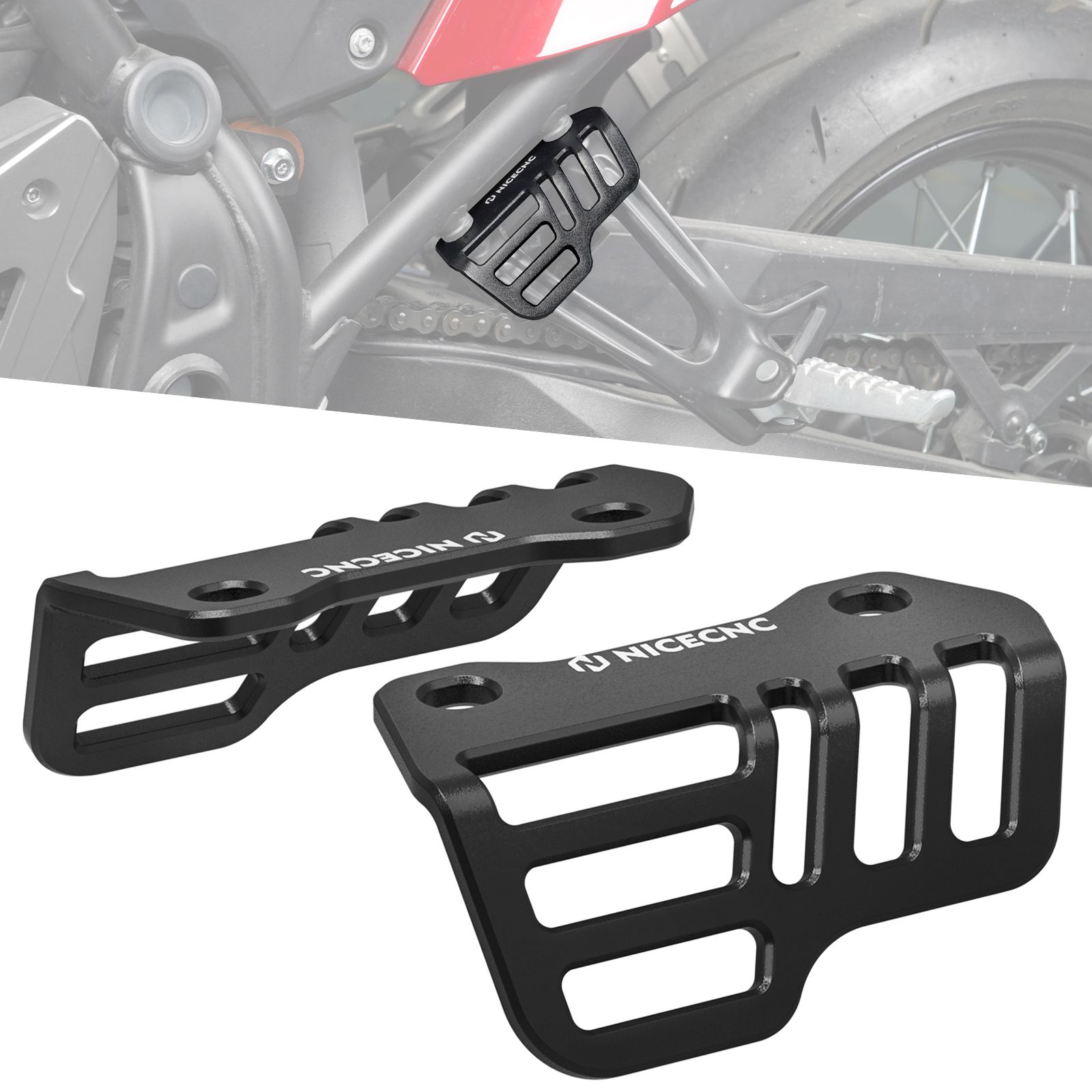 NICECNC ヤマハ Tenere700 XTZ700 2019〜2024 ラリーエディション2020〜2024対応 サドルバッグストラップフックブラケット