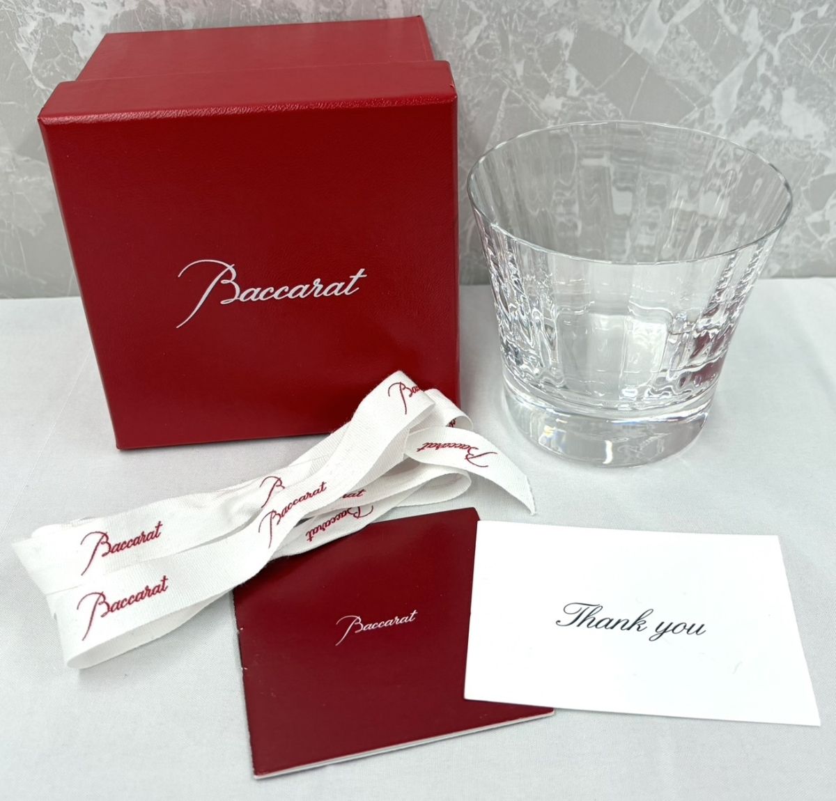 【バカラ Baccarat】グラス　ダリア タンブラー 食器　クリスタル　ケース・リボン・メッセージカード付き