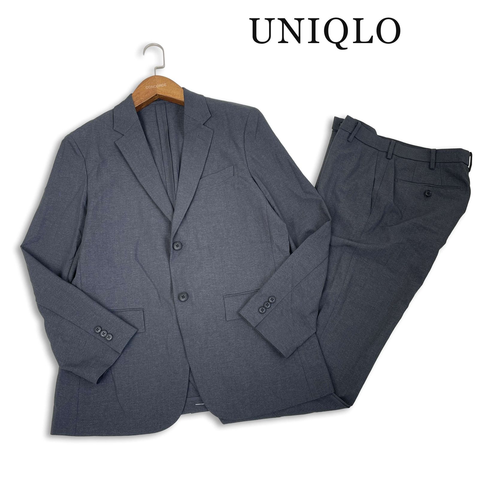 25SS☆ UNIQLO ユニクロ 通年 感動ジャケット 感動パンツ セットアップ