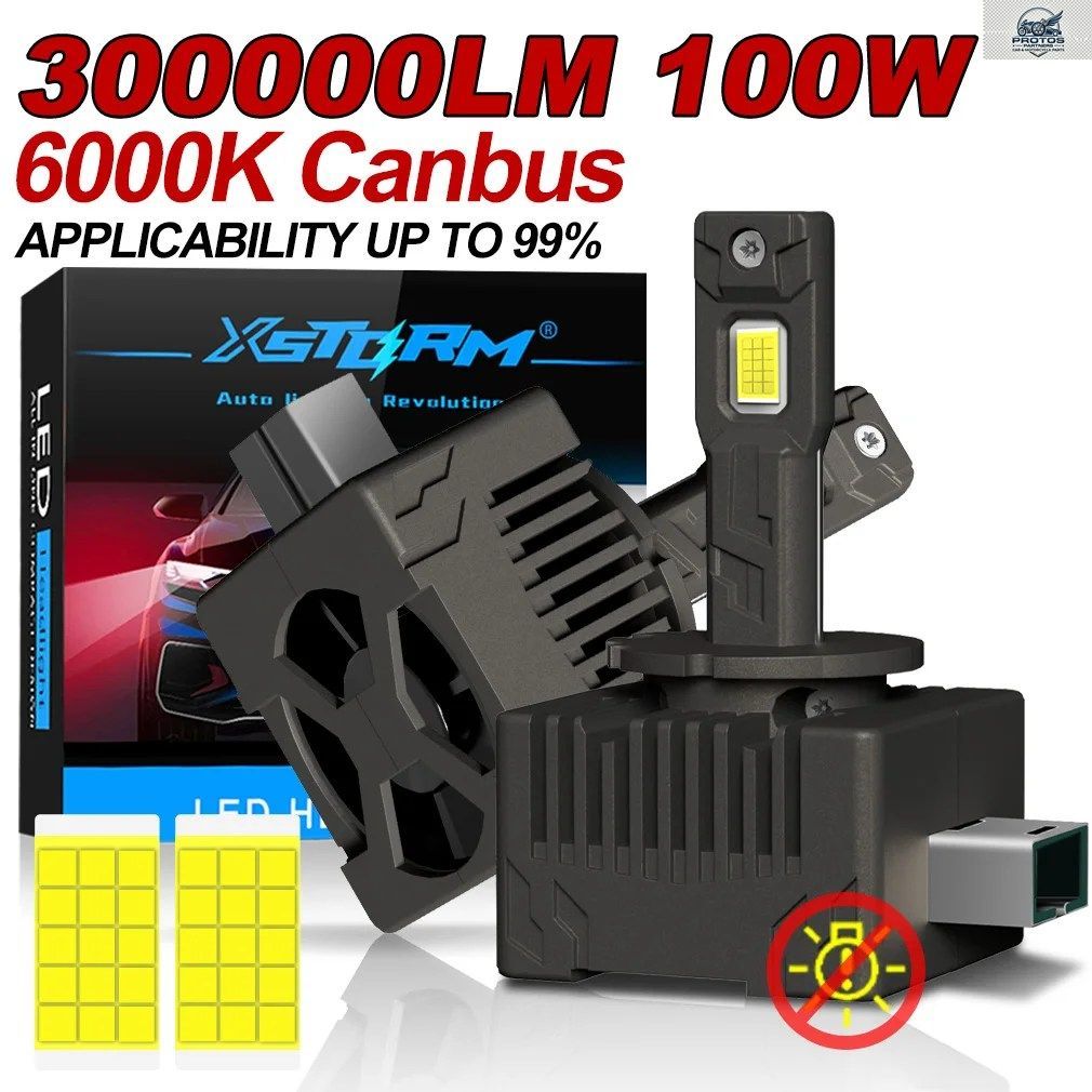D1S D3S LEDヘッドライト CANBUS 300000LM 100W D1R D3R D2R D2S LEDライト キセノンバルブ D4S D4Rライト 6500K プラグプレイ