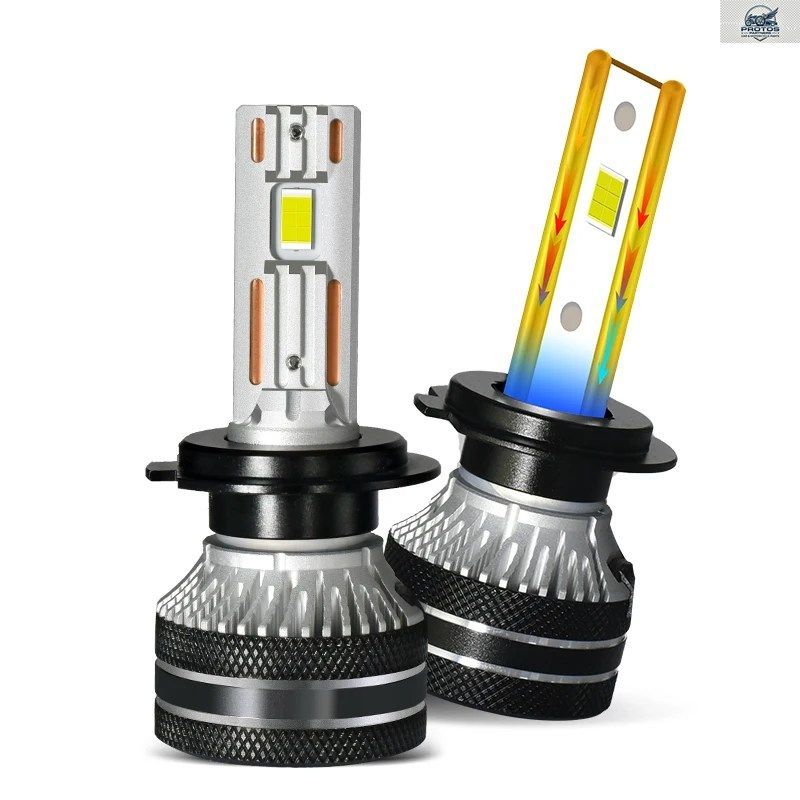 LEDヘッドライトバルブ H7 H11 9005 9006 H4 H1 6000K ホワイト 3570チップ 車用ヘッドライト