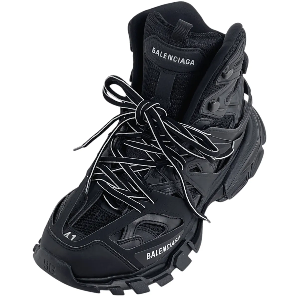 超メルカリ市セール♡ BALENCIAGA ウェッジヒール オープントゥ バレンシアガ BALENCIAGA 靴 TRACK HIKE ファブリック ブラック メンズ