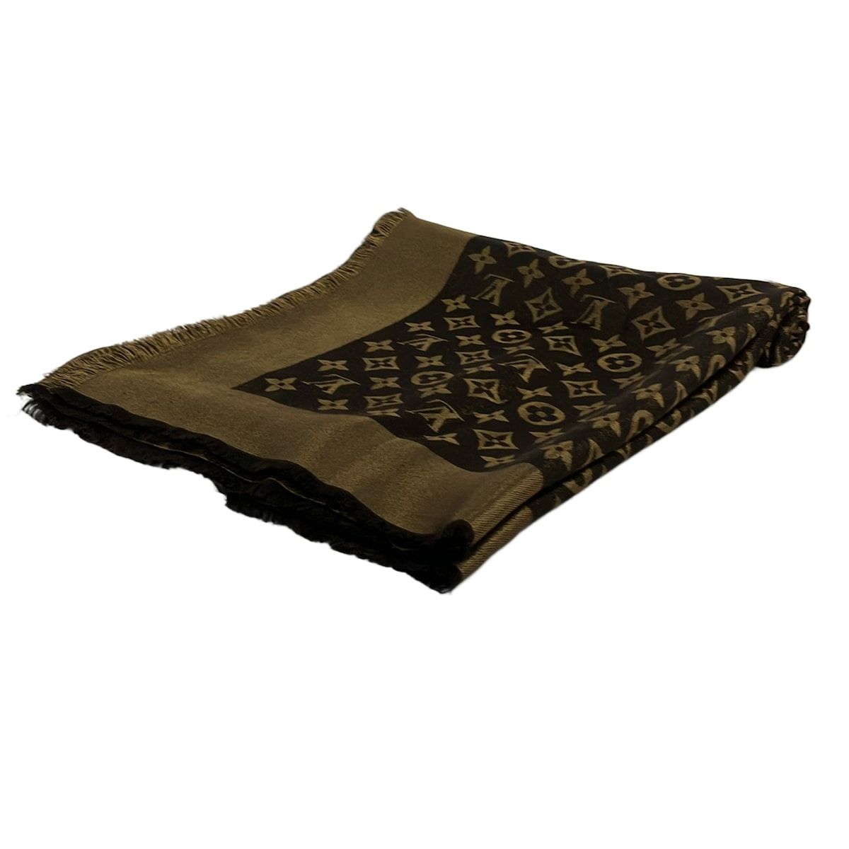 LOUIS VUITTON(ルイヴィトン) ストール(ショール) ショールモノグラムルレックス M71380 マロン ウール、シルク