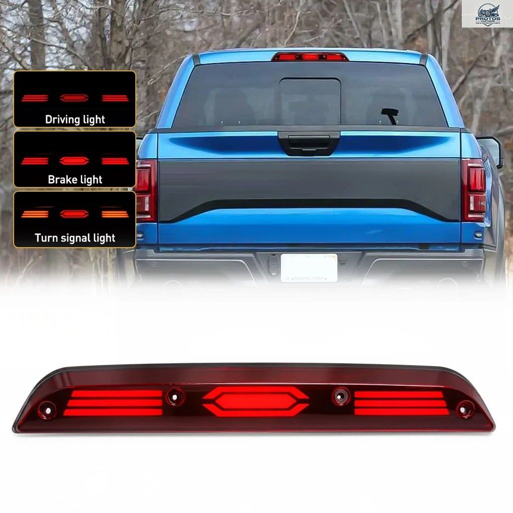 3-IN-1 車用 LED ハイマウント サードブレーキライト フォード F-150 F-250 F-350 F-450 2015-2022 DRL ダイナミックウィンカー リフレクタ