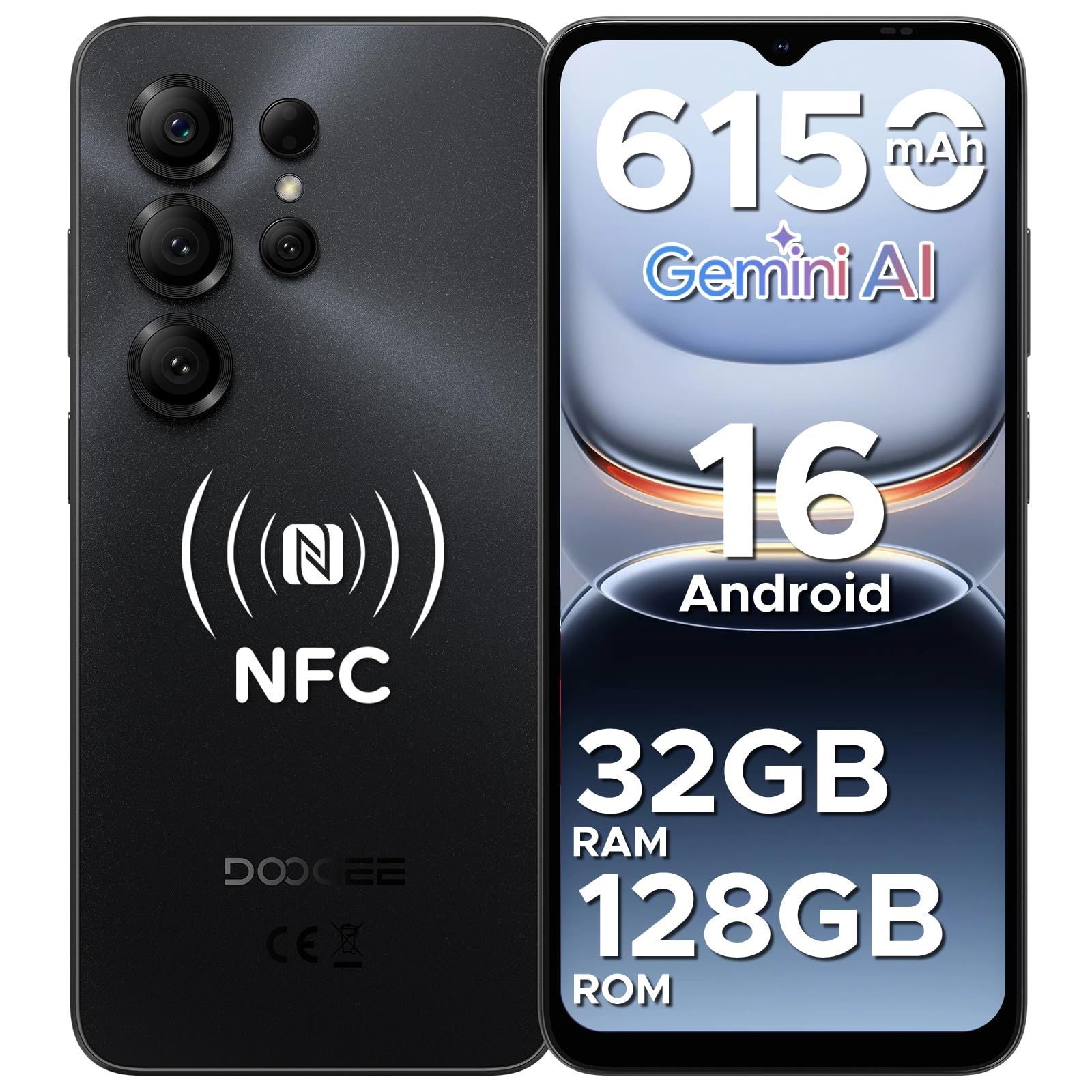 【最新 Android16 スマホ】 DOOGEESmart Note56X Pro Android 16 スマホ 6.56 インチ 90Hz HD+大画面 スマートフォン 32GB+128GB 26,309円