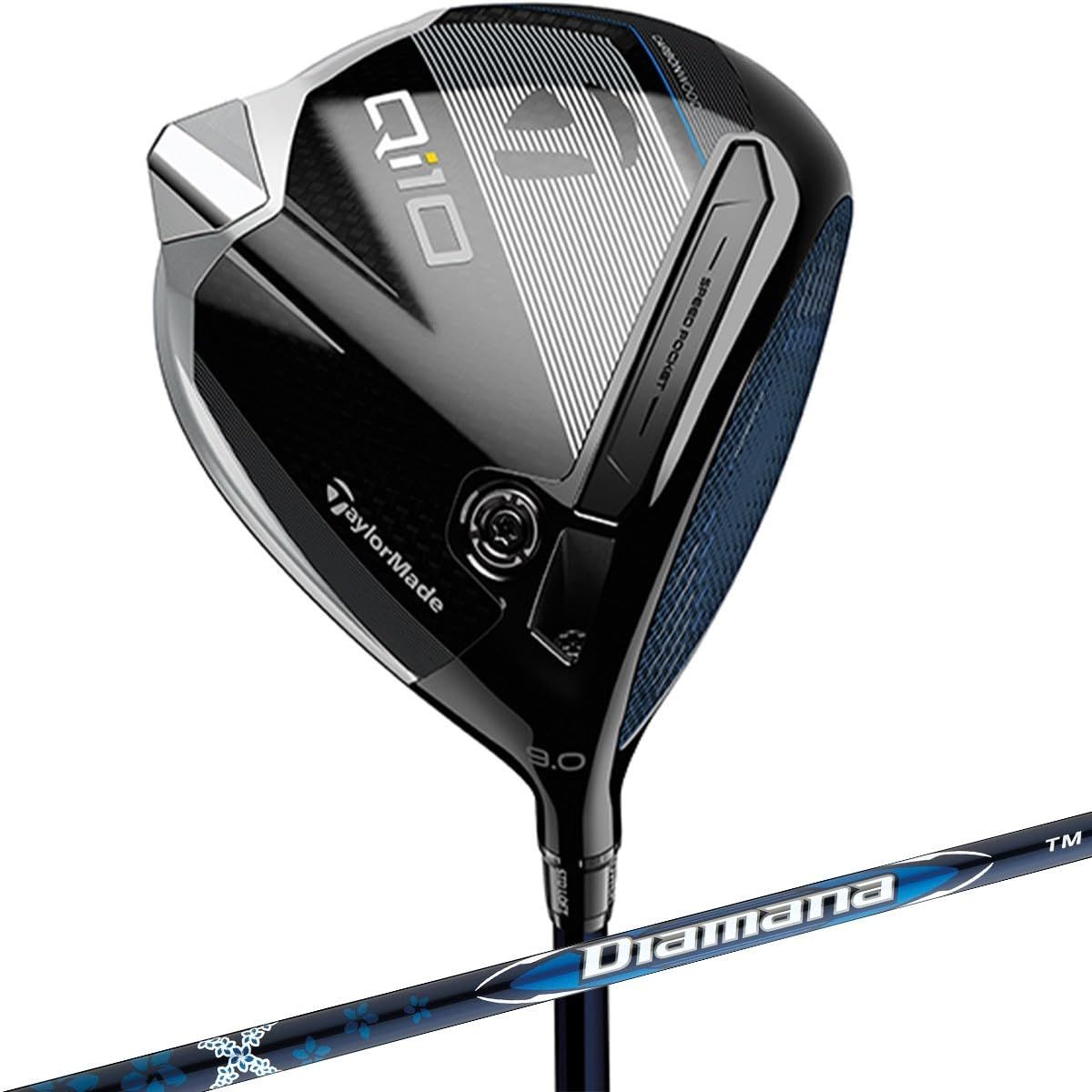 テーラーメイド(TAYLOR MADE) Qi10 9 TM50 S キュー アイテン ドライバー メンズ Diamana Blue TM50 RH フレックス:S ロフト角:9 [Sフレックス] [9] [右] [Diamana Blue TM50]