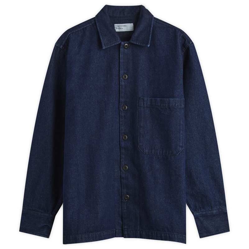 ユニバーサルワークス メンズ トップス シャツ デニム Universal Works Denim Fatigue Overshirt Indigo インディゴ
