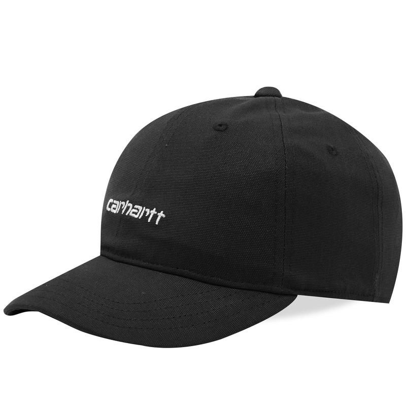 カーハート メンズ アクセサリー 帽子 キャップ Carhartt WIP Canvascript Cap Black White ホワイト