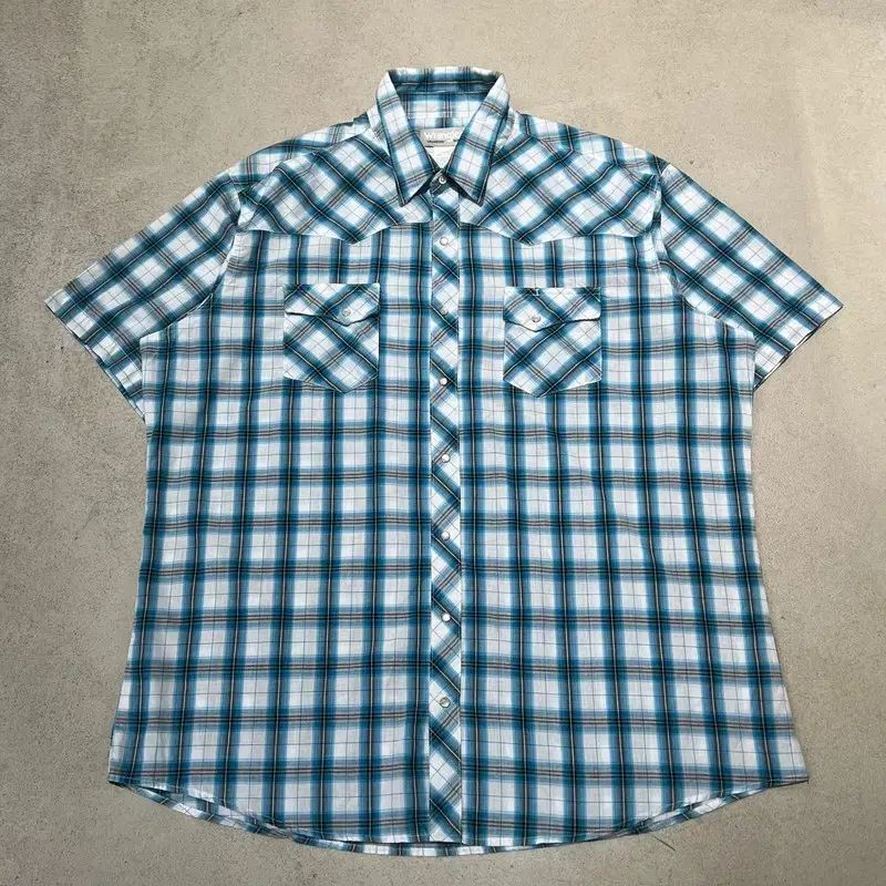 Wrangler(ラングラー) ウェスタン CHECK ハーフ シャツ s12070