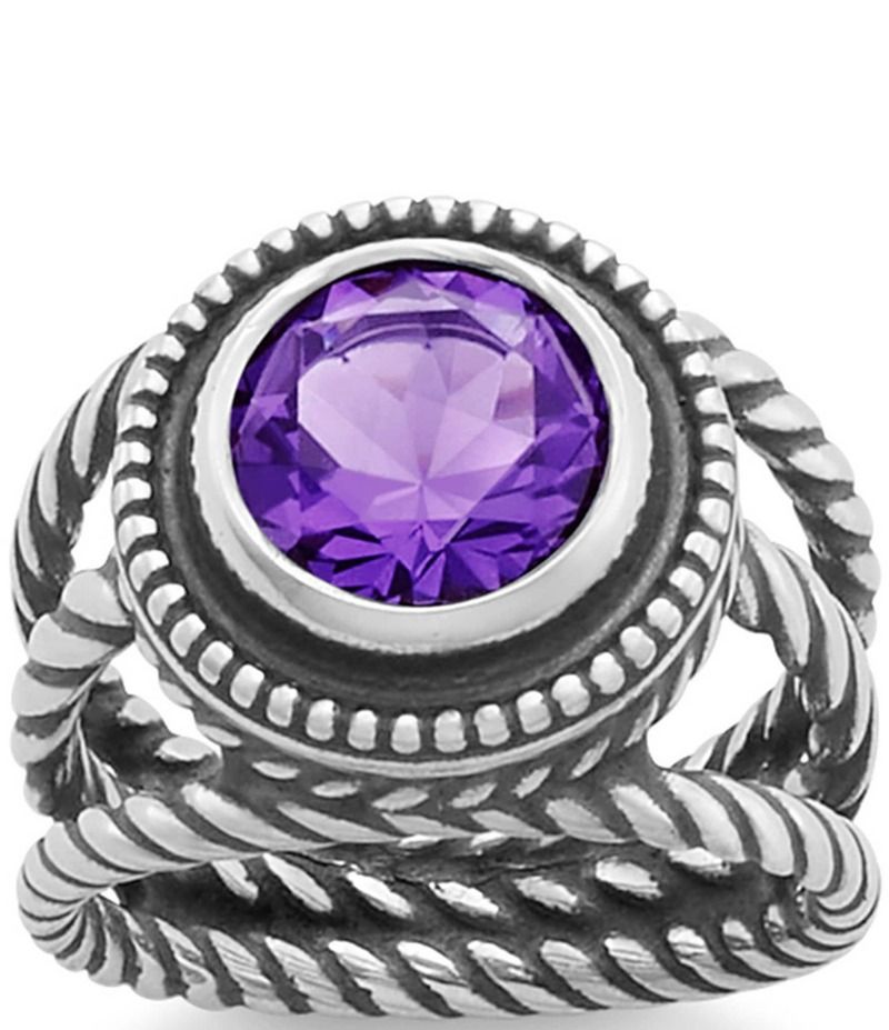 ジェームズ エイヴリー レディース アクセサリー 指輪 James Avery Twisted Wire Ring Amethyst