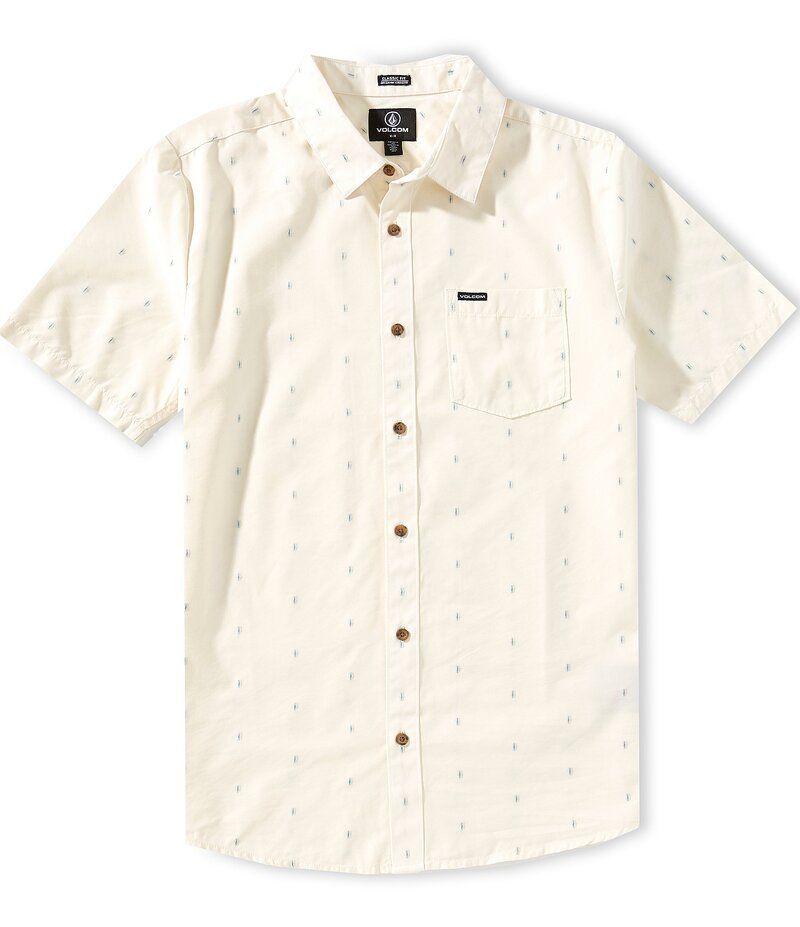 ボルコム メンズ トップス シャツ Volcom Bankstone Short Sleeve Woven Shirt OffWhite オフホワイト