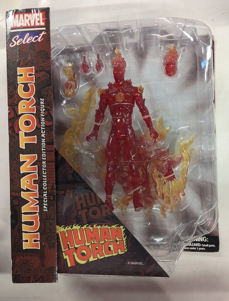 DIAMOND SELECT SPECIAL COLLECTOR EDITION ACTION FIGURE　MARVEL SELECT HUMAN TORCH 7インチ