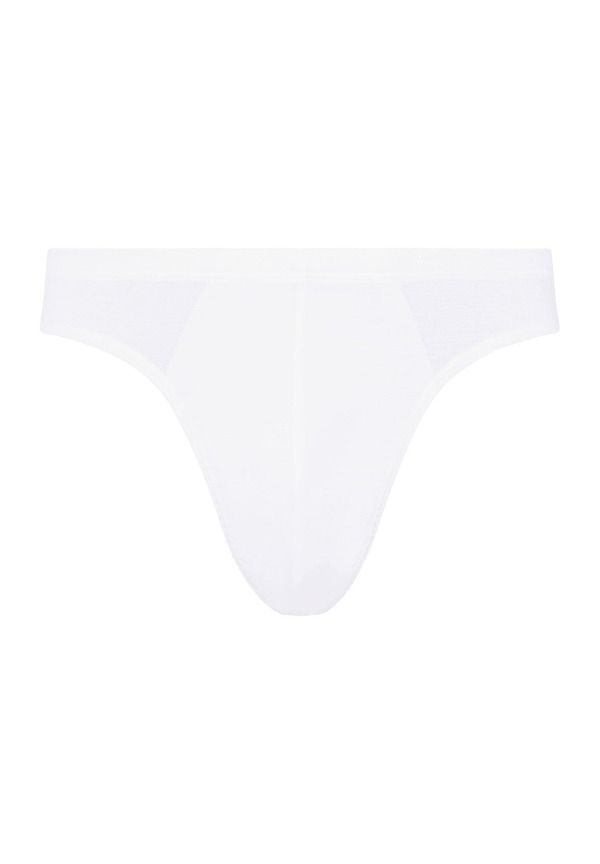 ハンロ メンズ アンダーウェア ブリーフパンツ ローライズ コットン Hanro Cotton Sporty Cotton Low Rise Brief White ホワイト