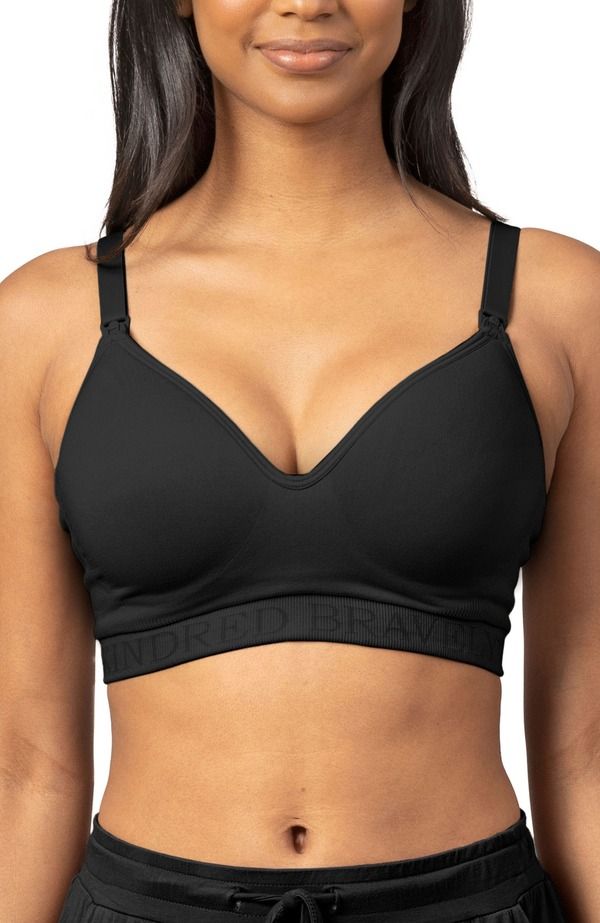 キンドリッド ブレイブリー レディース トップス Tシャツ Kindred Bravely Contour HandsFree Pumping Nursing Bra Black ブラック