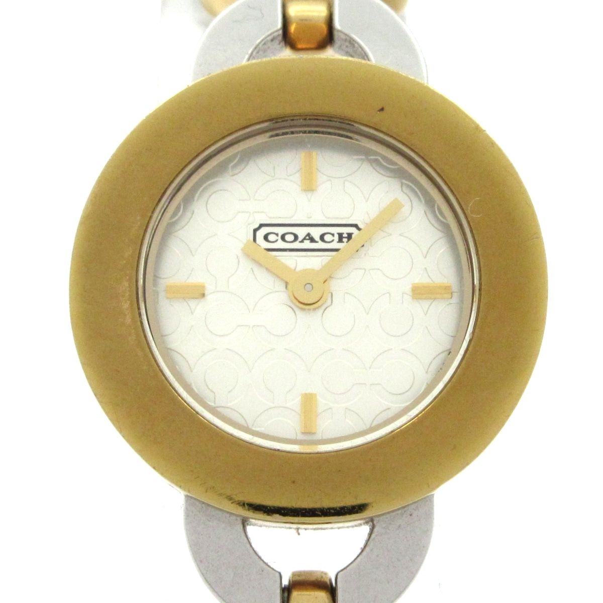 COACH(コーチ) 腕時計 - CA.49.7.20.0482 レディース オプアート 白
