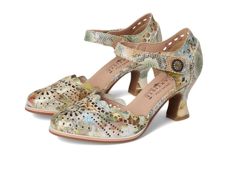スプリングステップ レディース シューズ ヒール LArtiste by Spring Step Luxe Beige Multi ベージュ