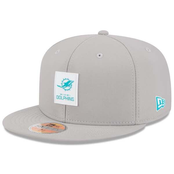 ニューエラ メンズ アクセサリー 帽子 Mens New Era Gray Miami Dolphins 2025 Sideline 59FIFTY Fitted Hat Gray グレー