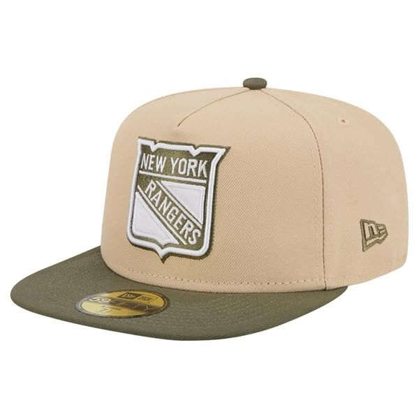 ニューエラ メンズ アクセサリー 帽子 Mens New Era TanOlive New York Rangers Color Pack TwoTone 59FIFTY AFrame Fitted