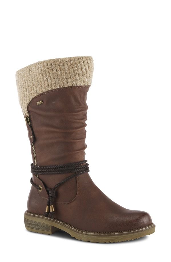 スプリングステップ レディース シューズ ブーツ・レインブーツ キャップ Spring Step Acaphine Wateresistant Faux Shearling Boot Brown ブラ
