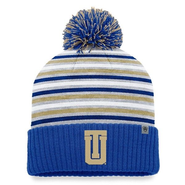 トップオブザワールド メンズ アクセサリー 帽子 ニット Mens Top of the World Royal Tulsa Golden Hurricane Dash Cuffed Knit Hat