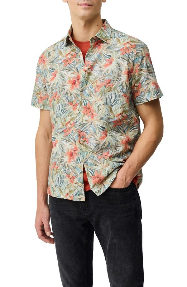 ロッドアンドグン メンズ トップス シャツ フラワー柄 フラワー Rodd Gunn Riverina Floral Short Sleeve ButtonUp Shirt Botanical