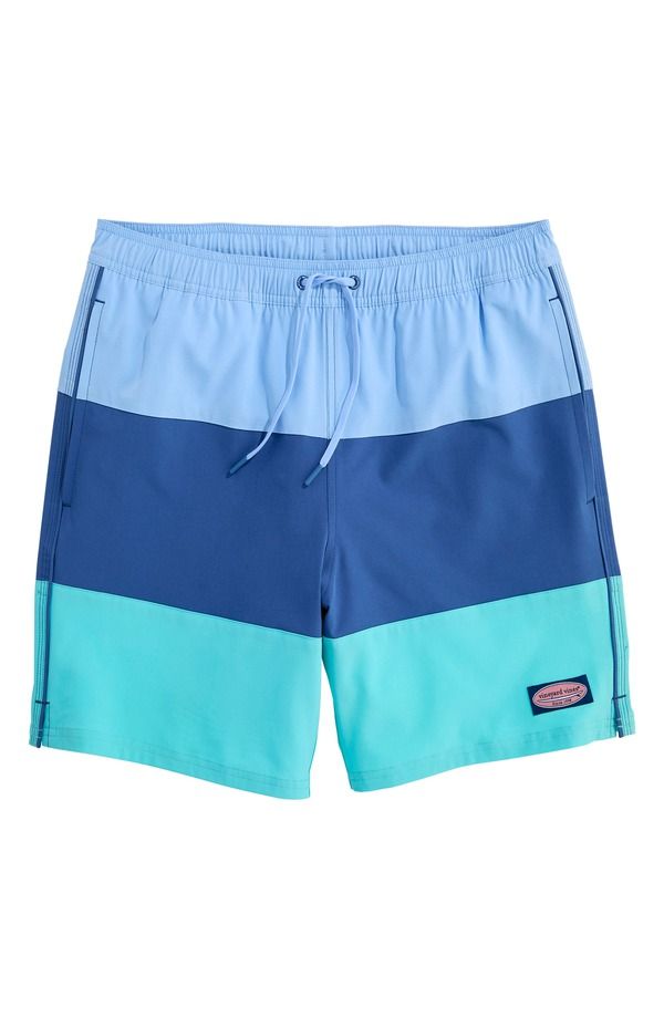 ヴァインヤードヴァインズ メンズ 水着 ハーフパンツ・ショーツ カラーブロック vineyard vines 7Inch Colorblock Chappy Swim Trunkserenity Bl