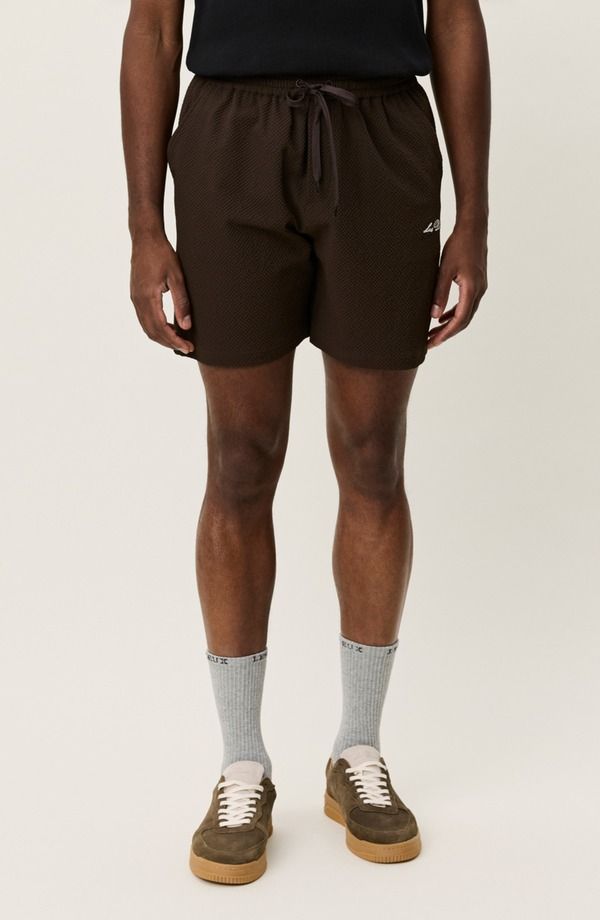 レ ドゥ メンズ 水着 ハーフパンツ・ショーツ ショートパンツ Les Deux Stan Seersucker Swim Shorts Delicioso
