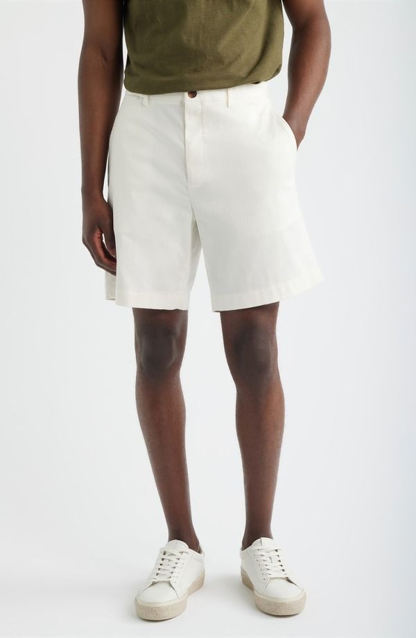セオリー メンズ ボトムス ハーフパンツ・ショーツ ショートパンツ コットン Theory Standard Chino in Moonsoft Cotton Blend Shorts Winter