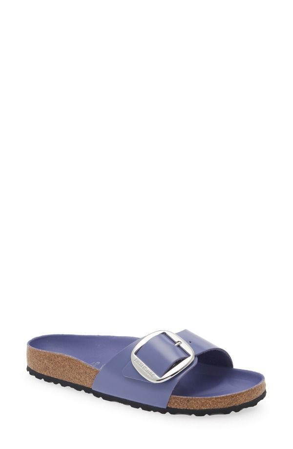 ビルケンシュトック レディース シューズ サンダル Birkenstock Madrid Big Buckle Slide Sandal Purple Dusk High Shine パープル 22,792円