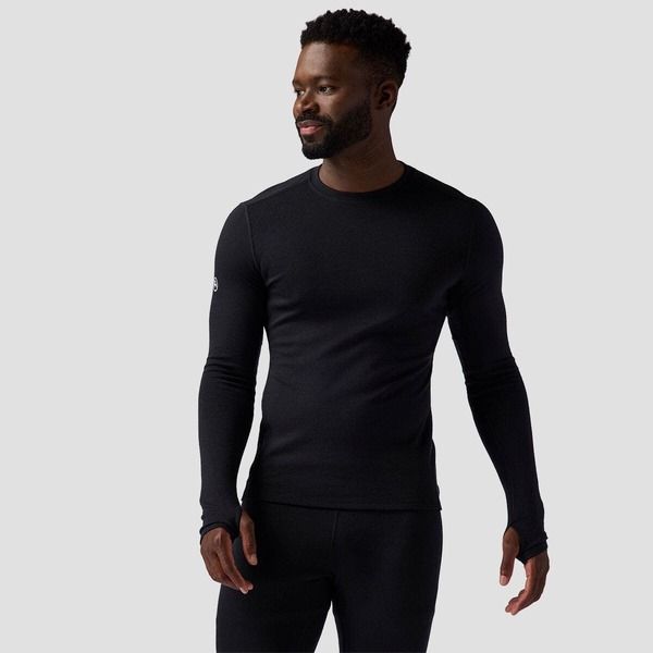 バックカントリー メンズ トップス シャツ Backcountry Cedars Rws Merino MidWt Baselayer Crew Top Mens Black ブラック
